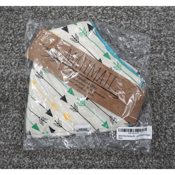 4 New MatiMati Multicolor Baby Bandana Drool Bibs Cloths - Picture 1 of 2